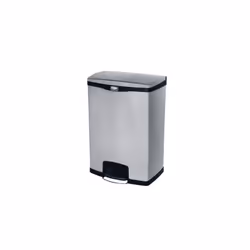 Rubbermaid 1901999, 90 L, Rectangular, Metal, Plastic, Black, Grey, Pedal, Metal