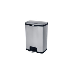 Rubbermaid 1901999 trash can 90 L Rectangular Metal, Plastic Black, Grey
