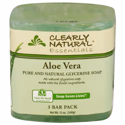 Pure & Natural Glycerine Soap; Aloe Vera