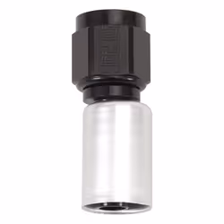 Russell 610523 Proclassic Black/Silver -10 AN Straight Crimp Hose End