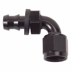 RUSSELL 624173 HOSE END TWIST LOK 90 DEG -8 BLK ANODIZED