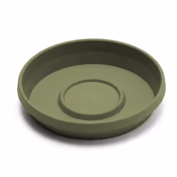 Bloem Terra Pot Round Drain Saucer  Living Green  Tray for Planters 1520  Matte Finish  Durable Resin  Ribbed Bottom  for