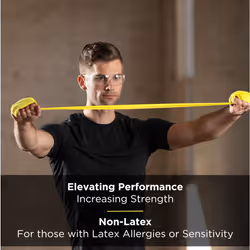 THERABAND Resistance Band 50 Yard Roll  Thin Yellow Non-Latex Professional Elastic Bands For Upper & Lower Body Exercise  Physical Therapy  Pilates  &