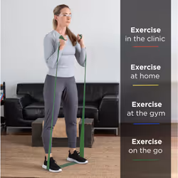 THERABAND Resistance Band 50 Yard Roll  Heavy Green Non-Latex Professional Elastic Bands For Upper & Lower Body Exercise  Physical Therapy  Pilates  &