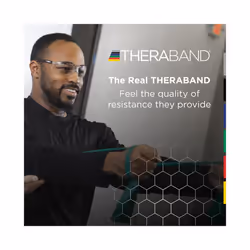 THERABAND Professional Latex Resistance Bands  Individual 6 Ft Elastic Band for Upper & Lower Body Exercise  Physical Therapy  Pilates  At-Home Workou