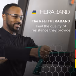 THERABAND Professional Latex Resistance Bands  Individual 6 Ft Elastic Band for Upper & Lower Body Exercise  Physical Therapy  Pilates  At-Home Workou