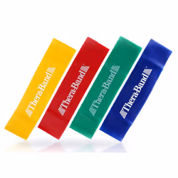 THERABAND Resistance Band Loop Set Pack of 4 12 Inch Band Loop Kit for Legs & Butt Workouts Beginner to Advanced Levels fo ...