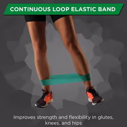 THERABAND Resistance Band Loop Set  Pack of 4  12 Inch Band Loop Kit for Legs & Butt Workouts  Beginner to Advanced Levels for Exercise  Rehab  Physic