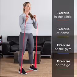THERABAND Resistance Tubes  Professional Latex Elastic Tubing For Full Body  Core Exercise  Physical Therapy  Lower Pilates  At-Home Workout  & Rehab