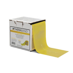 THERABAND Resistance Band 25 Yard Roll  Thin Yellow Non-Latex Professional Elastic Bands For Upper & Lower Body Exercise Workouts  Physical Therapy  P