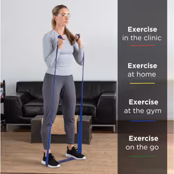 THERABAND Resistance Band 25 Yard Roll  Extra Heavy Blue Non-Latex Professional Elastic Bands For Upper & Lower Body Exercise  Physical Therapy  Pilat