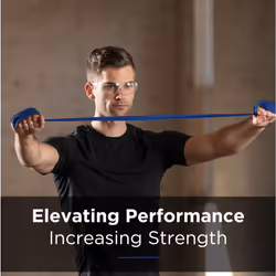 THERABAND Professional Latex Resistance Bands For Rehabilitation  Portable Fitness and Workout  Home Exercise  5 Foot  Blue  Extra Heavy  Level 5  Ind