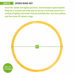 Champion Sports Speed Ring Set Multi-color, One Size