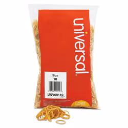 Universal UNV00110 0.04 in. Gauge Size 10 Rubber Bands - Beige (3400/Pack)