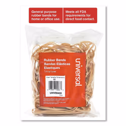Universal 00433 Rubber Bands  Size 33  3-1/2 x 1/8  160 Bands/1/4lb Pack