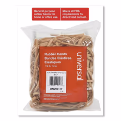Universal 04117 Rubber Bands  Size 117  7 x 1/8  50 Bands/1/4lb Pack