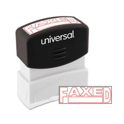 Universal 10054 Message Stamp  FAXED  Pre-Inked One-Color  Red