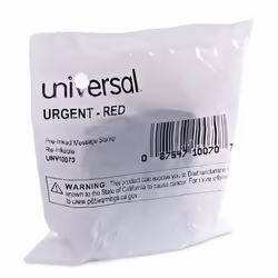 Universal UNV10070 Pre-Inked One-Color URGENT Message Stamp - Red