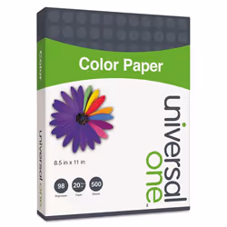 Universal Colored Paper, Universal, Letter (215.9x279.4 mm), 500 sheets, Green, SFI, 9.07 kg