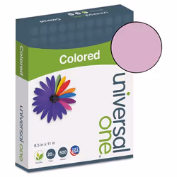 Universal Colored Paper, Universal, Letter (215.9x279.4 mm), 500 sheets, Lilac, SFI, 9.07 kg