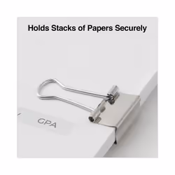 Universal 11240 Small Binder Clips  3/8-Inch Capacity  3/4-Inch Wide  Silver  40/Pack
