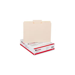 Universal - File Folders  1/3 Cut 2nd Position  One-Ply Top Tab  Letter  Manila  100/Box - Pack of 8