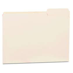 Universal 12123 File Folders  1/3 Cut Third Position  One-Ply Top Tab  Letter  Manila (Box of 100)