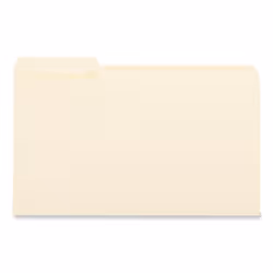 Universal UNV15121 1 Ply 1/3 Cut File Folders - Legal  Manila (100/Box)
