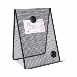 Metal Mesh Document Holder Free Standing 35 Sheet Capacity Metal Black