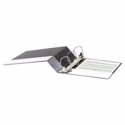 Universal UNV20791 Deluxe 3 in. Capacity Non-View D-Ring Binder with Label Holder - Black