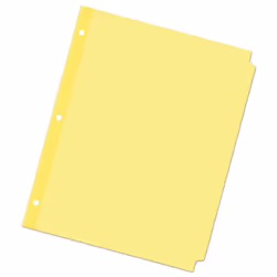 Universal 20836 - Economy Tab Dividers  5-Tab  Letter  Buff  36 Sets/Box-UNV20836