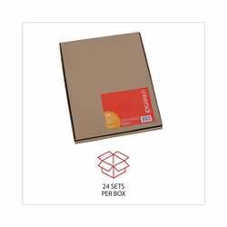 Insertable Tab Index  8-Tab  11 x 8.5  Buff  Clear Tabs  24 Sets