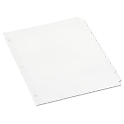Universal 20845 Economy Tab Dividers  8-Tab  Letter  White  24 Sets/Box
