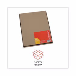 Universal 20845 Economy Tab Dividers  8-Tab  Letter  White  24 Sets/Box