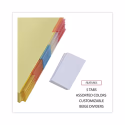 Universal INDEX BNDR 5COL TB 24/BX