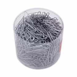 Universal UNV21001 Plastic-Coated Paper Clips - Assorted Sizes Silver (1000/Pack)