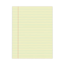 Universal UNV22000 50-Sheets 8.5 in. x 11 in. Wide/Legal Rule Glue Top Pads - Canary-Yellow (1 Dozen)