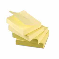Recycled Sticky Notes  1.5 X 2  Yellow; 12 100-Sheet Pads/Pack [Set of 3]