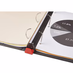 Universal 30731 Push-Open Deluxe Plus D-Ring View Binder  2-Inch Capacity  8-1/2 x 11  Black