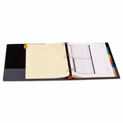 Universal UNV30751 3 in. Capacity 11 in. x 8.5 in. 3 Rings Deluxe Easy-to-Open D-Ring View Binder - Black
