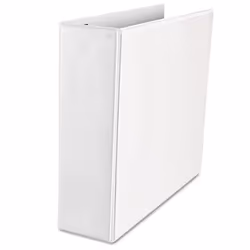 Universal UNV30752 3 in. Capacity 11 in. x 8.5 in. 3 Rings Deluxe Easy-to-Open D-Ring View Binder - White