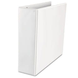 Universal UNV30752 3 in. Capacity 11 in. x 8.5 in. 3 Rings Deluxe Easy-to-Open D-Ring View Binder - White