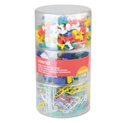 Universal UNV31203 Combo Clip Pack with 3-Tier Organizer Tub - Assorted (1-Kit)