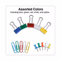 Universal UNV31203 Combo Clip Pack with 3-Tier Organizer Tub - Assorted (1-Kit)