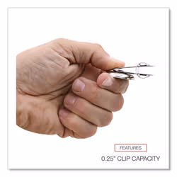 Universal UNV31261 Bulldog Magnetic Clips - Medium  Nickel (12/Pack)