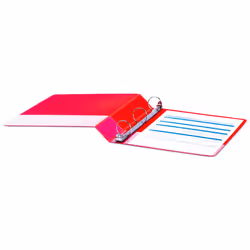 Universal Economy Non-View Round Ring Binder  3 Rings  1.5"""" Capacity  11 X 8.5  Red