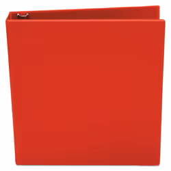 Universal Economy Non-View Round Ring Binder  3 Rings  1.5"""" Capacity  11 X 8.5  Red