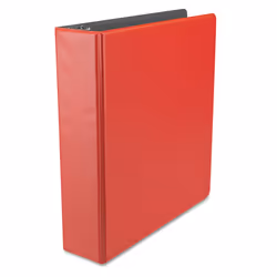 Universal 34403 Economy Non-View Round Ring Binder 2-Inch Capacity Red