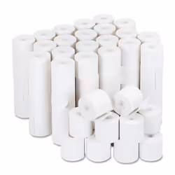 Universal 35705 Adding Machine/Calculator Roll  16 lb  1/2"""" Core  2-1/4"""" x 126 ft White (Case of 100)