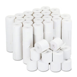 Universal 35705 Adding Machine/Calculator Roll  16 lb  1/2"""" Core  2-1/4"""" x 126 ft White (Case of 100)